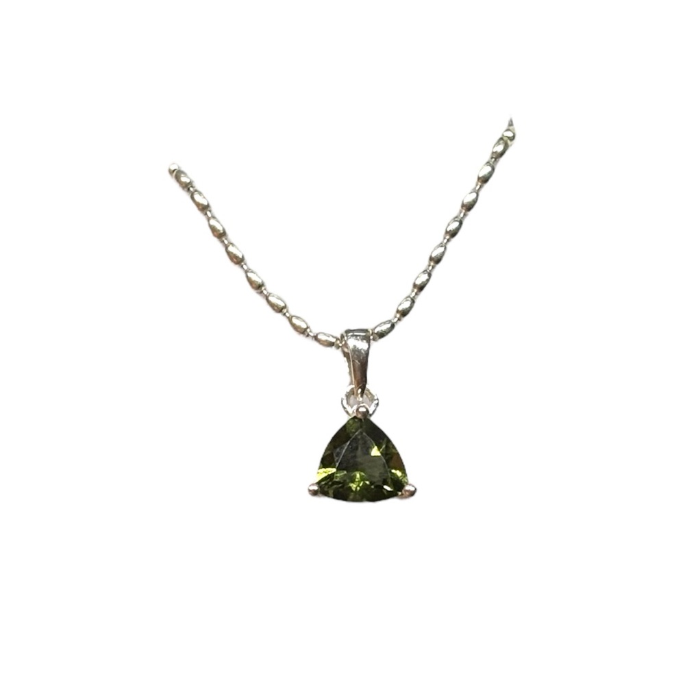 Sterling Silver Moldavite Pendant